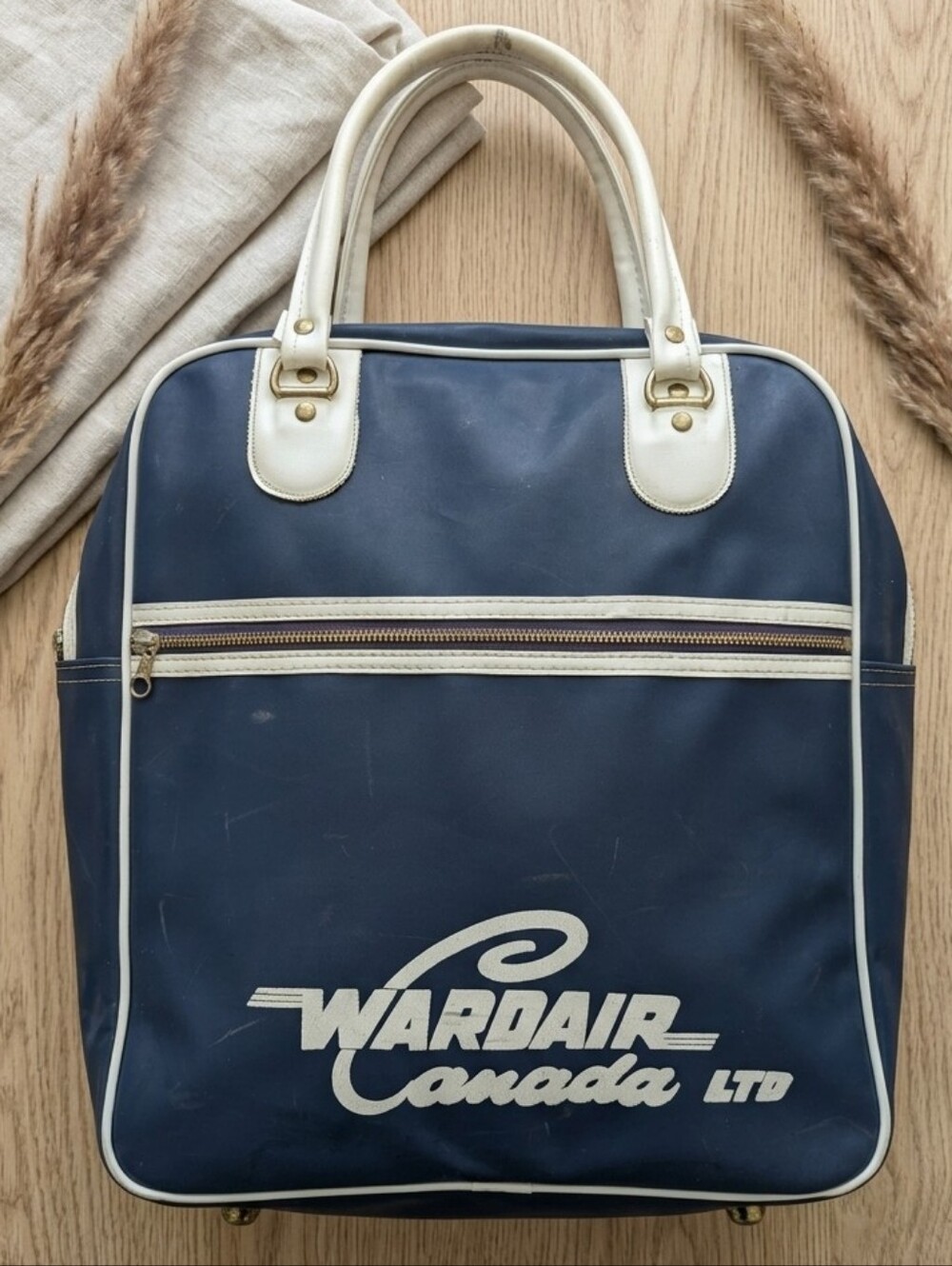 Vintage Wardair Airline Bag Flight Attendant Retro Jetset Archival Grandpacore